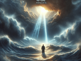Título del artículo: Descubre el Poder Sin Límites de Dios en Mateo 19:26. Meta Descripción del artículo: Explora cómo Mateo 19:26 revela que para Dios, lo imposible no existe. Aprende sobre la confianza en Dios y su poder transformador en desafíos diarios.. Etiquetas del artículo: #FeEnDios #Mateo19_26 #PoderDivino. Excerp del artículo: En Mateo 19:26, Jesús enseña que, a diferencia de las limitaciones humanas, para Dios todo es posible. Descubre cómo este poderoso mensaje puede influir en la superación de tus retos personales y fortalecer tu fe..